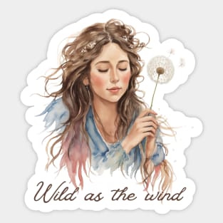 Wild As The Wind Sticker